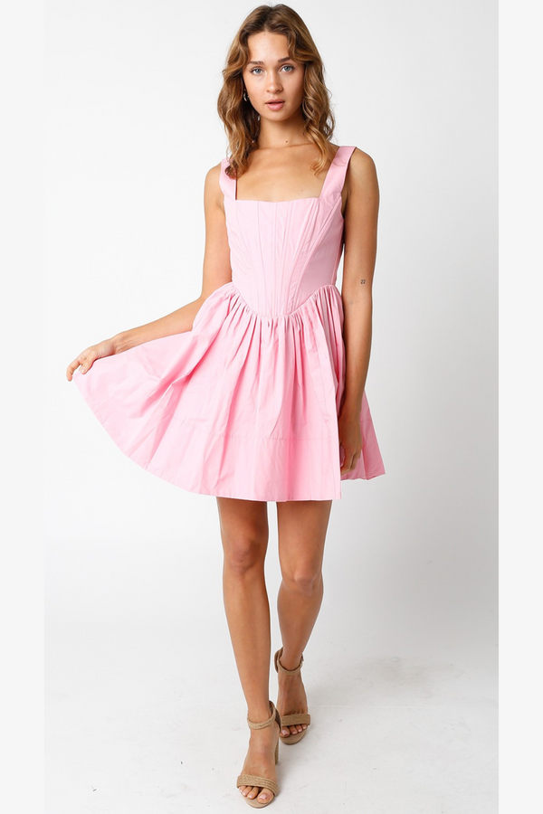 Misty Rose Pascal Mini Dress Mini Dress