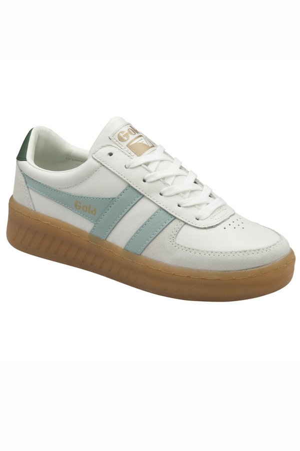 Grandslam Elite Sneaker | White/Surf/Everygreen/Gum