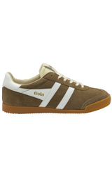 Dark Olive Green Elan Sneaker | Tobacco/White Sneaker