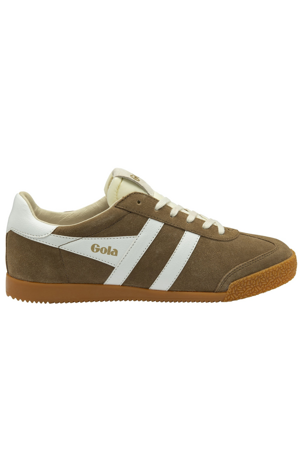 Dark Olive Green Elan Sneaker | Tobacco/White Sneaker