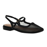 Black Vila Slingback Flat flats