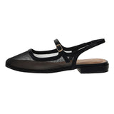 Black Vila Slingback Flat flats