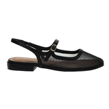 Black Vila Slingback Flat flats
