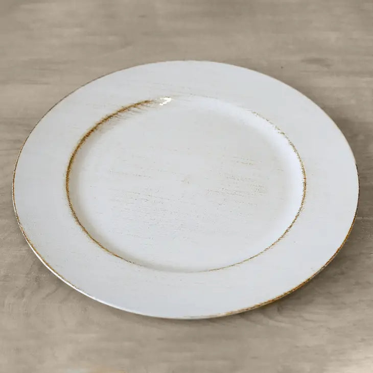 Dark Gray Woodland Charger Plate