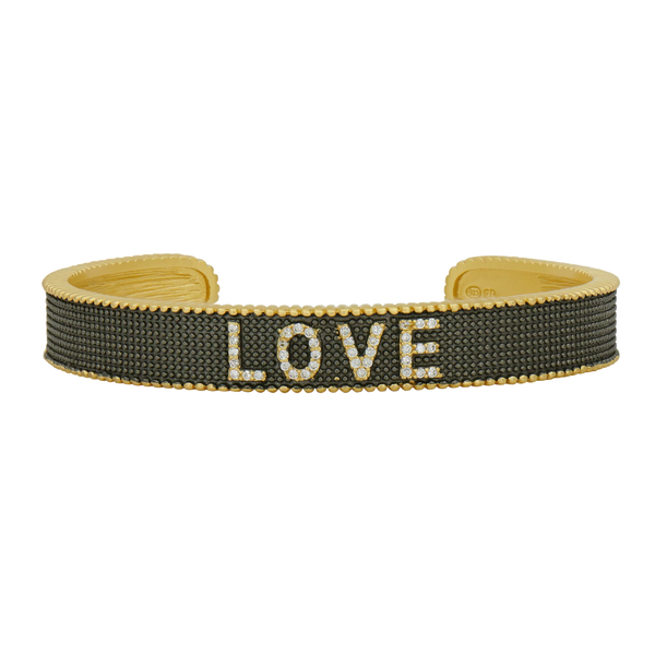Dark Slate Gray Love Cuff Bracelet Bracelet