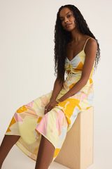 Light Gray Aura Riviera Midi Dress Midi Dress
