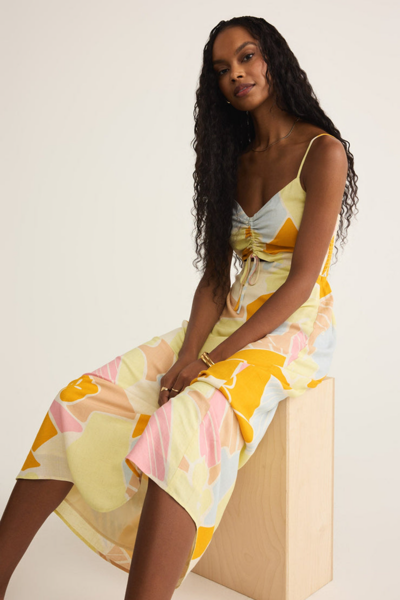 Light Gray Aura Riviera Midi Dress Midi Dress