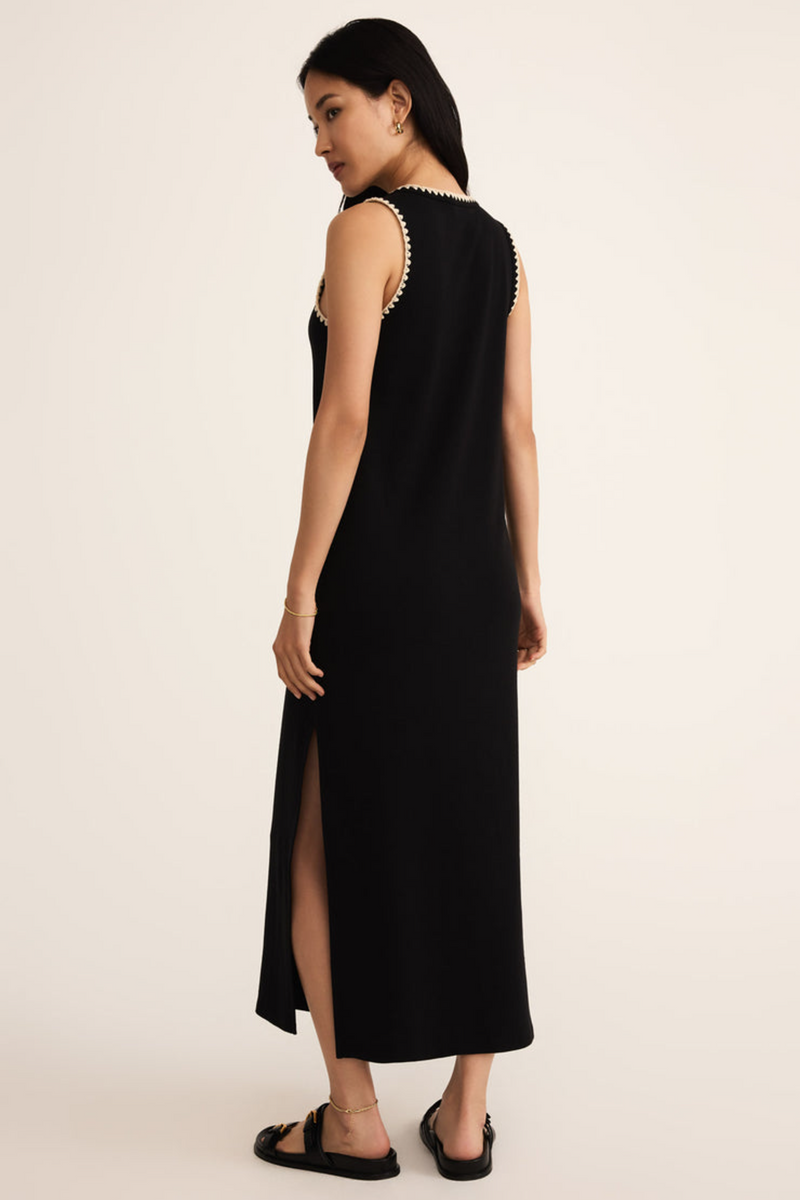 Delamer Whipstitch Midi Dress