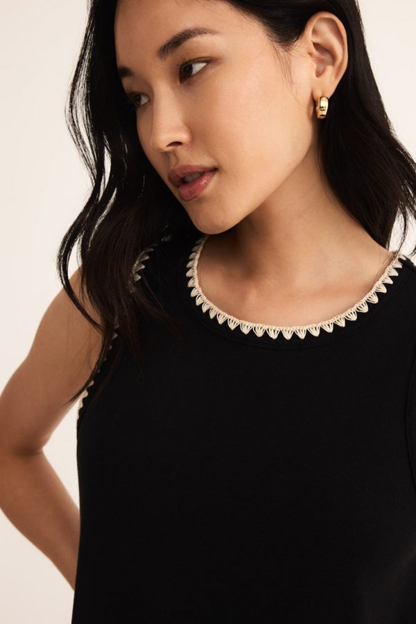 Delamer Whipstitch Midi Dress