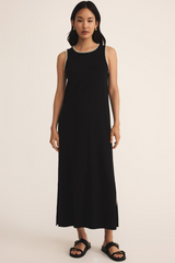 Delamer Whipstitch Midi Dress