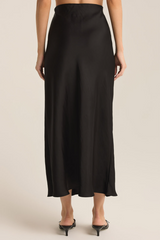 Black Europa Poly Sheen Skirt Skirt