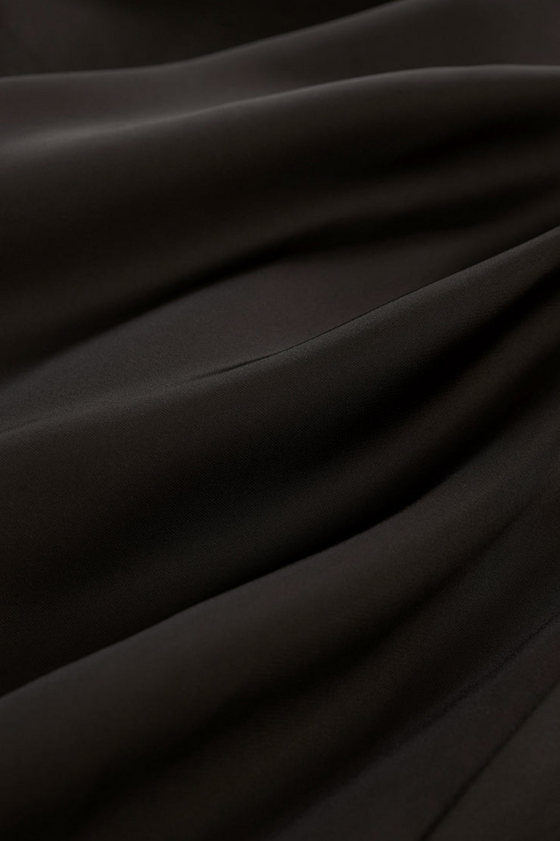 Black Europa Poly Sheen Skirt Skirt