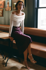 Black Europa Poly Sheen Skirt Skirt