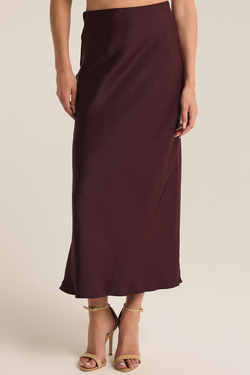 Light Gray Europa Poly Sheen Skirt Skirt