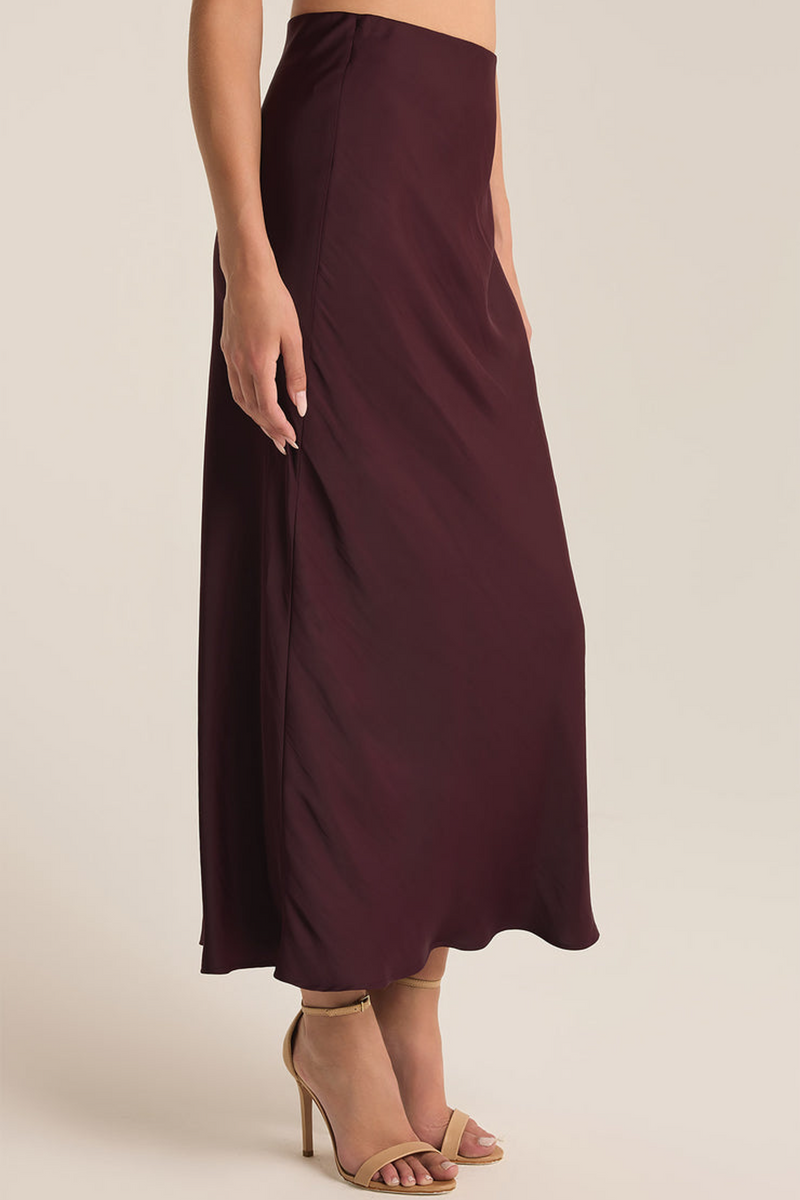 Dark Slate Gray Europa Poly Sheen Skirt Skirt