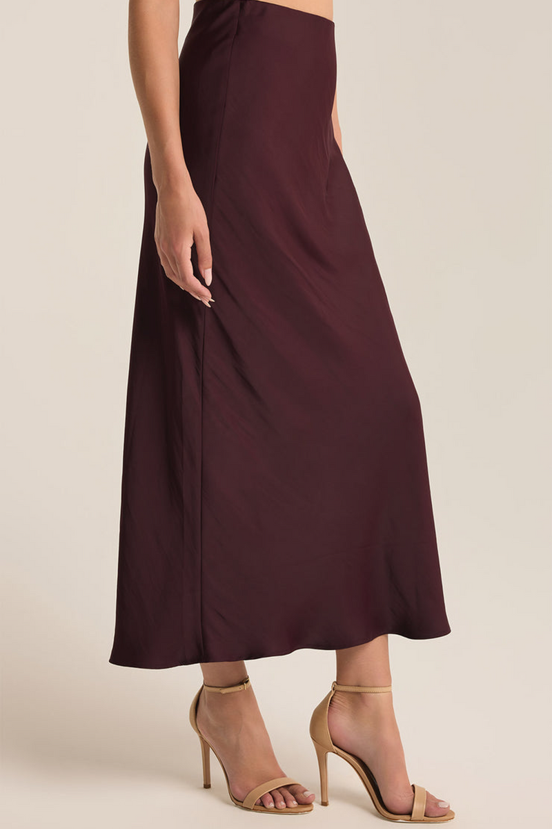 Dark Slate Gray Europa Poly Sheen Skirt Skirt