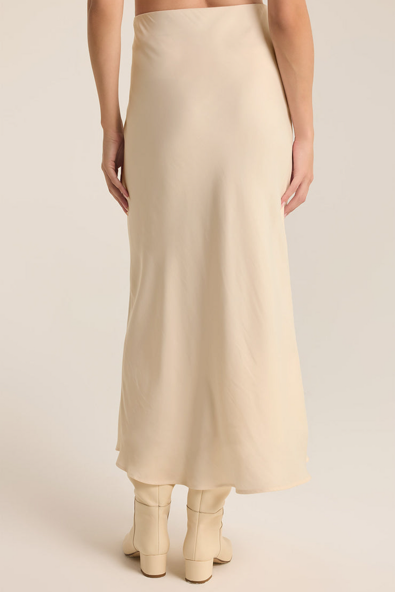 Light Gray Europa Poly Sheen Skirt Skirt