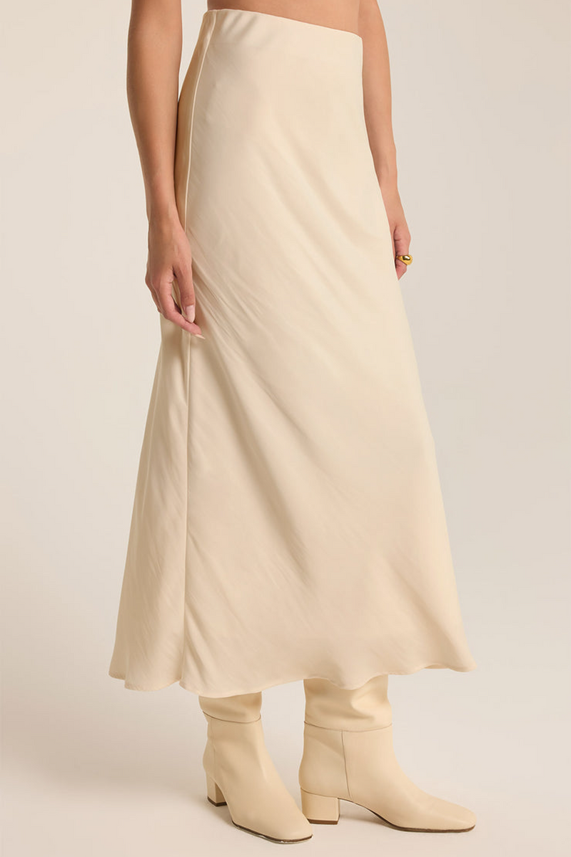 Light Gray Europa Poly Sheen Skirt Skirt