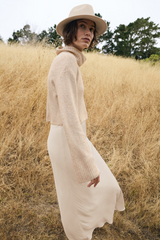Rosy Brown Europa Poly Sheen Skirt Skirt