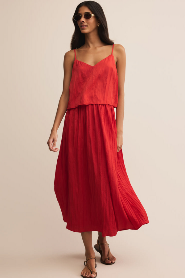 Nicoline Crinkle Midi Skirt