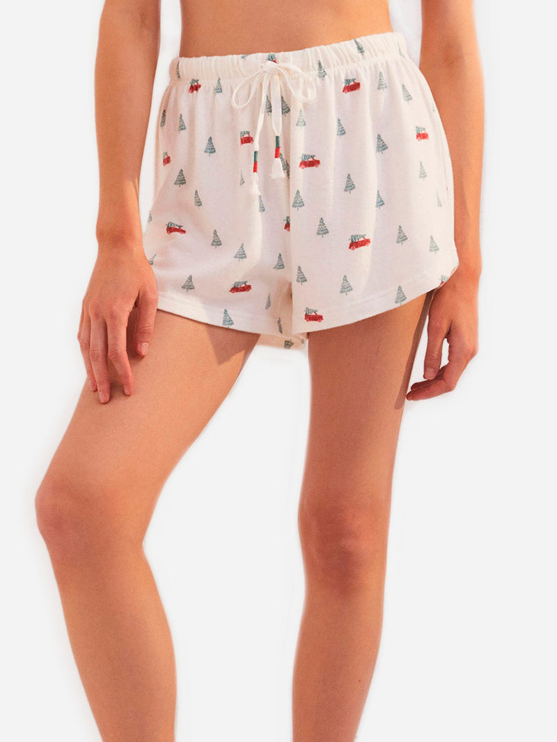Beige Classic Tree Short short