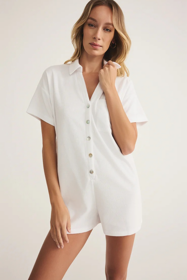 Azur Terry Romper