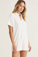 Beige Azur Terry Romper Romper