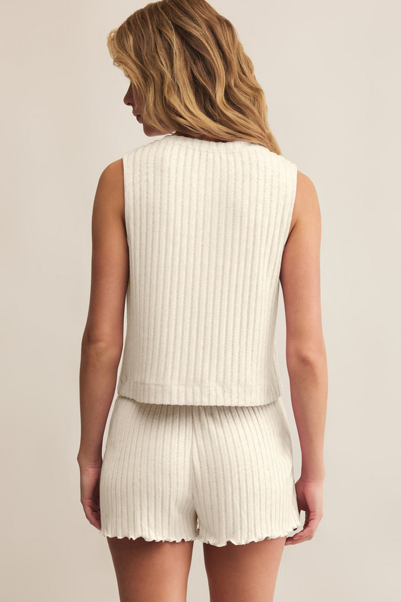 Light Gray Sloane Rib Tank Tank