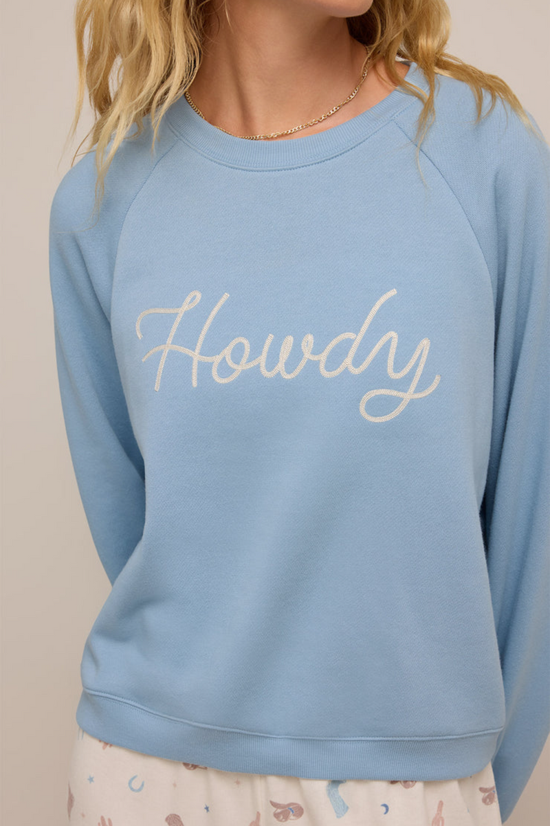 Dark Gray Howdy Fleece Sweatshirt Sweatshirt