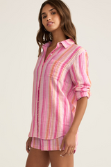 Antique White Saturdays Stripe Shirt Shirt