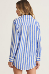 Light Gray Saturdays Stripe Shirt Shirt