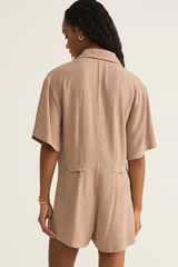 Antique White Marcell Romper Romper