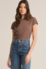 Dark Slate Gray Modern Slub Tee Shirts & Tops