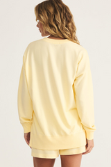 Antique White Modern V Neck Weekender Sweater