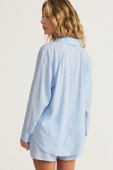 Light Gray The Perfect Linen Top Top