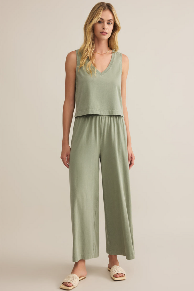 Gray Sloane V-Neck Top Top