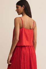 Fiore Crinkle Satin Tank