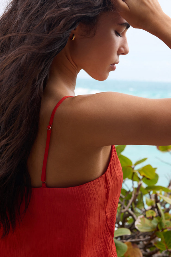 Fiore Crinkle Satin Tank