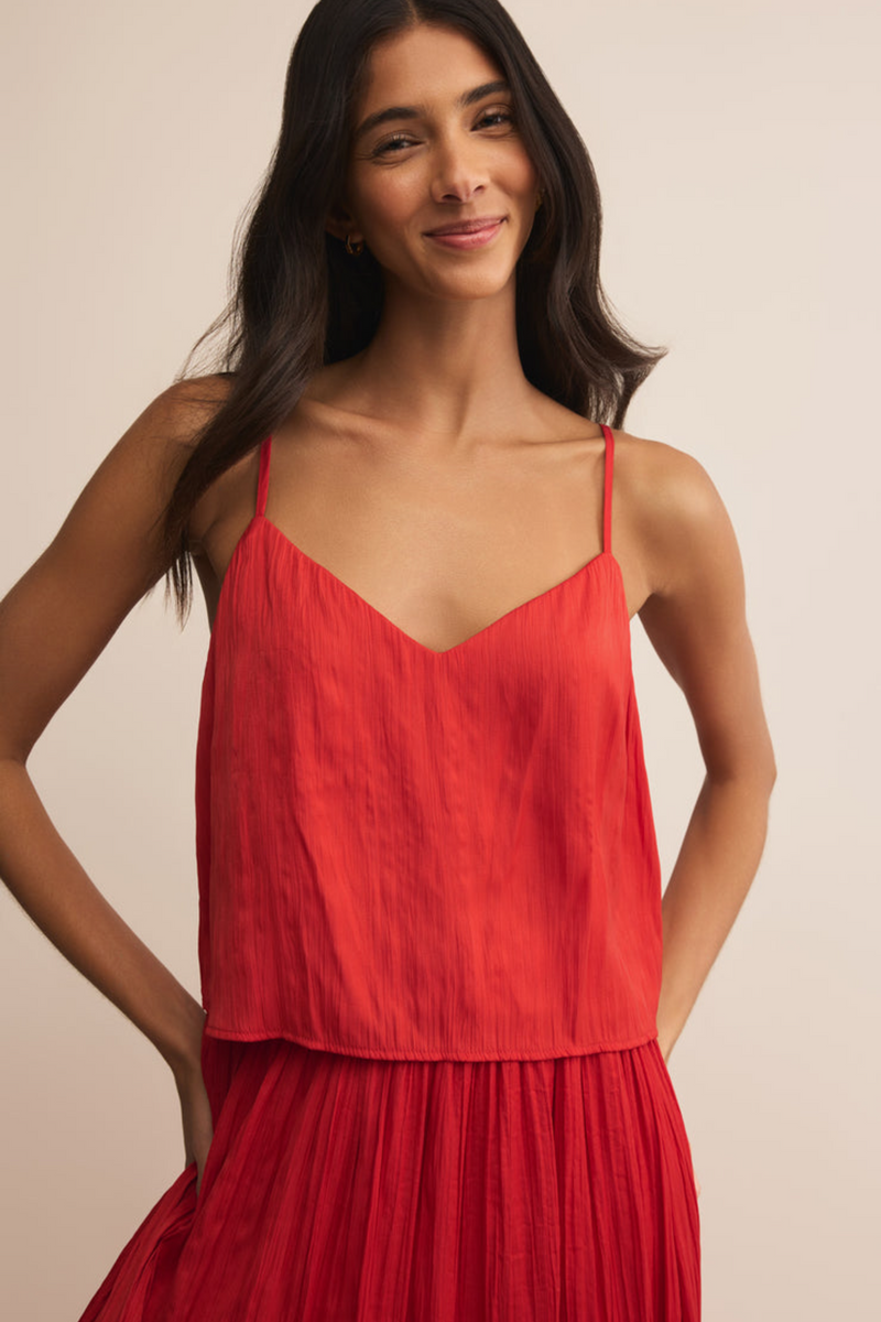 Fiore Crinkle Satin Tank