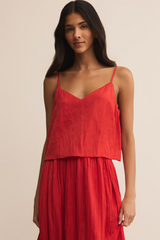 Fiore Crinkle Satin Tank