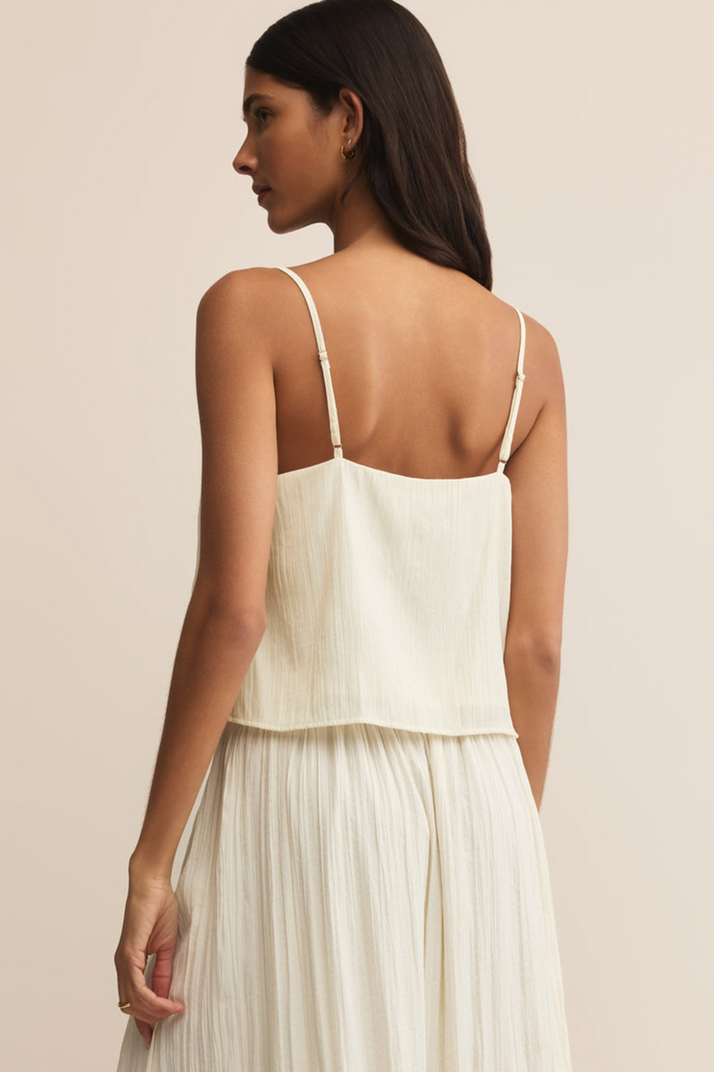 Fiore Crinkle Satin Tank