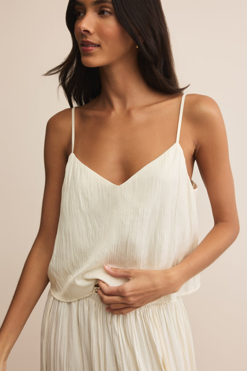 Fiore Crinkle Satin Tank