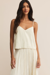 Fiore Crinkle Satin Tank