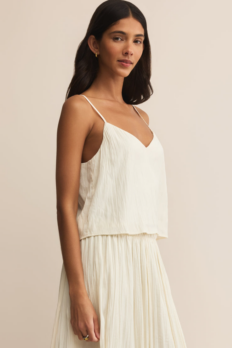 Fiore Crinkle Satin Tank