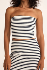 Dark Slate Gray Caffari Stripe Tube Top Top