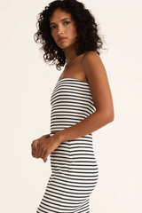 Dark Slate Gray Caffari Stripe Tube Top Top