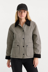 Lavender The Heritage Jacket in Black Check Jacket