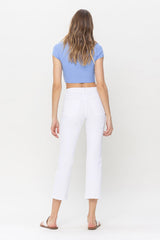 Lavender Jeanne High Rise Crop Straight Jeans Jeans