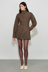 Light Gray Solene Denim Mini Dress Mini Dress