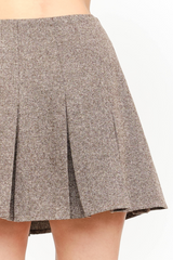 Shyla High Waisted Pleated Mini Skirt Mini Skirt